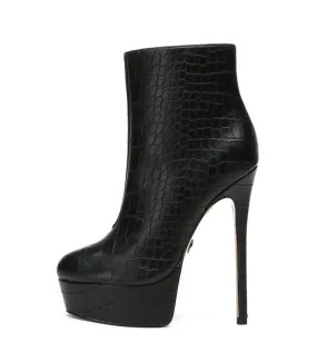 Giaro Stiefeletten Siddy Schwarz Krokodilmuster  online günstig kaufen!